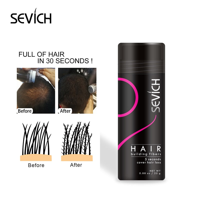 Hair Building Fiber + Applicator Keratin Fiber Hair Spray