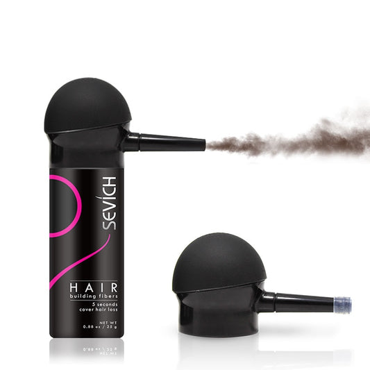 Hair Building Fiber + Applicator Keratin Fiber Hair Spray