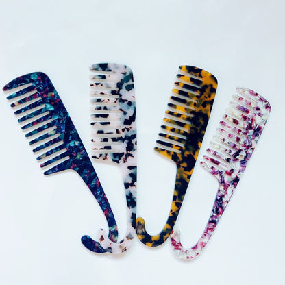 Acetate Anti-static Massage Hair Combs with Hook