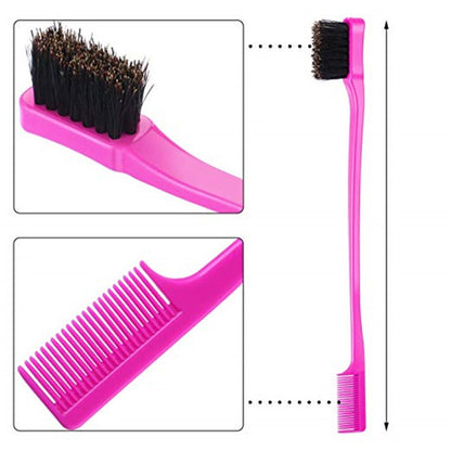 Beauty Double Side Edge Control Hair Comb Hair Brush