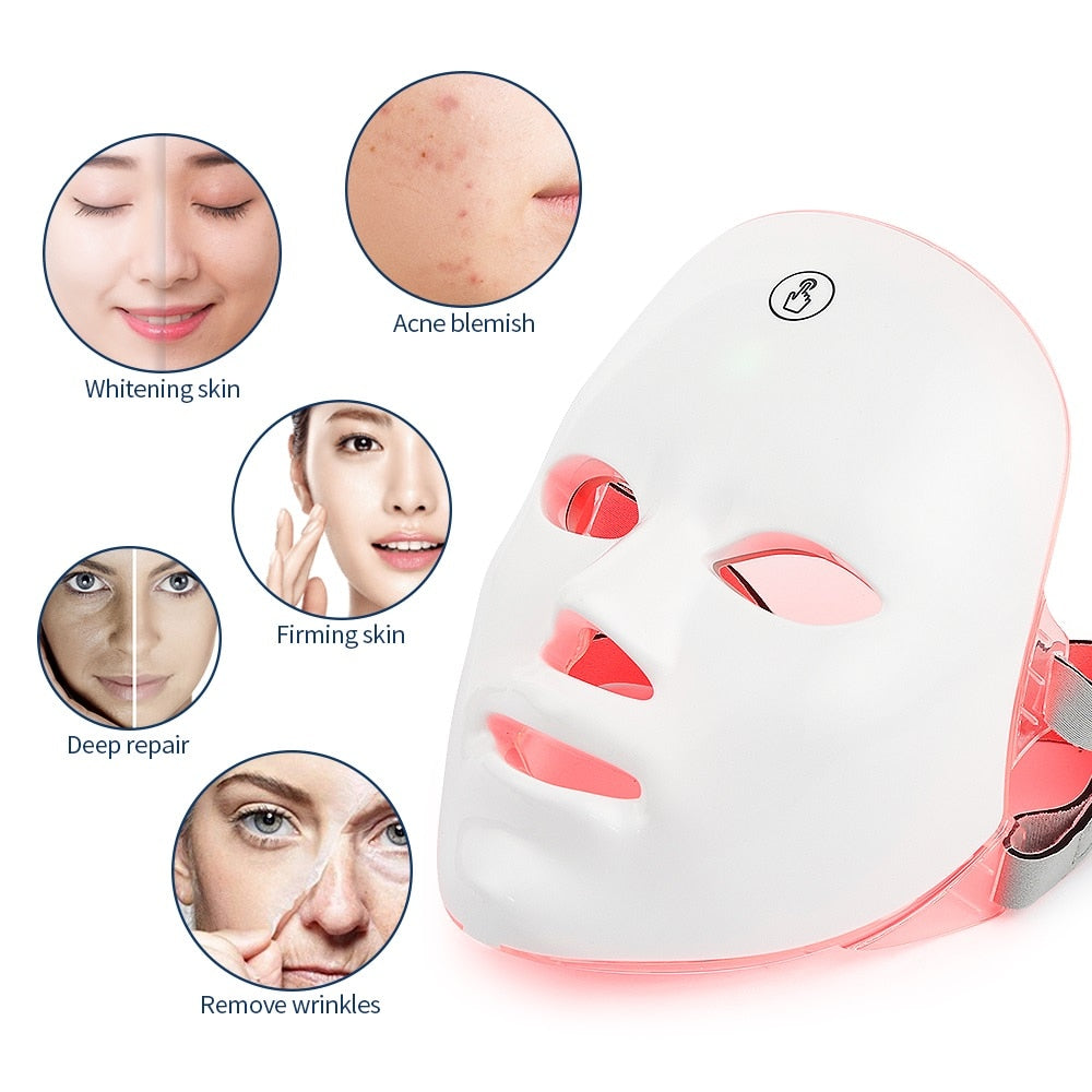 7 Colors LED Facial Mask Photon Therapy